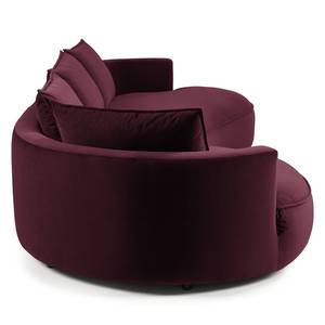 Bigsofa BUCKLEY Samt - Samt Shyla: Aubergine - Ausrichtung links