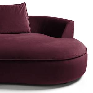 Bigsofa BUCKLEY Samt Shyla: Aubergine - Ausrichtung links