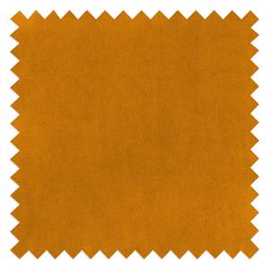 Divano panoramico BUCKLEY Velluto - Velluto Shyla: giallo-arancio - Orientato a destra