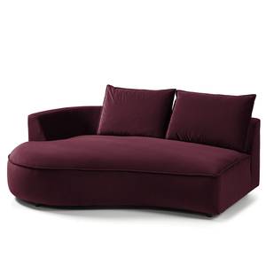 Bigsofa BUCKLEY Samt - Samt Shyla: Aubergine - Ausrichtung rechts