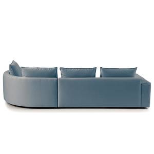 Ecksofa BUCKLEY mit Ottomane Webstoff Saia: Denim - Longchair davorstehend rechts