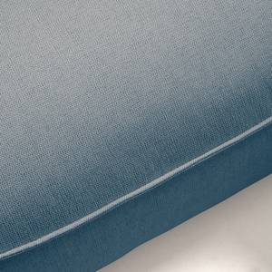 Ecksofa BUCKLEY mit Ottomane Webstoff Saia: Denim - Longchair davorstehend rechts