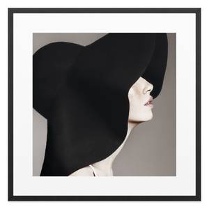 Tableau déco Femme au chapeau Noir