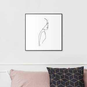 Tableau déco Silhouette féminine Blanc