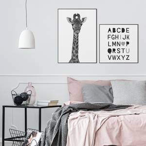 Afbeeldingen Alfabet & Giraf (set van 2) zwart