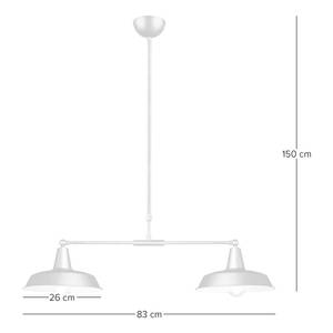 Hanglamp Ruca II ijzer - 2 lichtbronnen