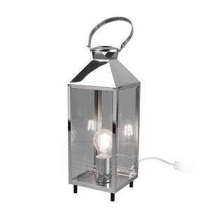 Tafellamp Vaour II glas/roestvrij staal - 1 lichtbron