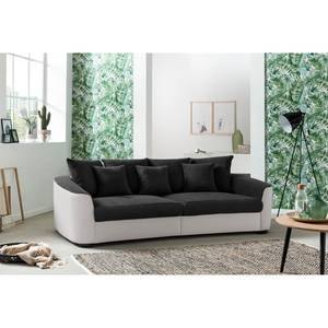 Bigsofa La Pine Microfaser - Dunkelgrau / Hellgrau