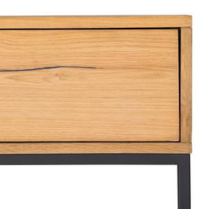 Console Flox Placage en bois véritable / Métal -Chêne / Noir