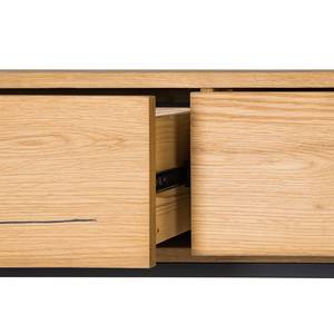 Console Flox Placage en bois véritable / Métal -Chêne / Noir