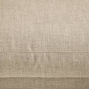 Ecksofa WILLOWS 3-Sitzer mit Ottomane Webstoff Amila: Beige - Ottomane davorstehend links