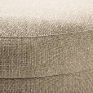 Ecksofa WILLOWS 3-Sitzer mit Ottomane Webstoff Amila: Beige - Ottomane davorstehend links