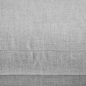 Canapé d’angle WILLOWS (3 places) Tissu Amila: Gris clair - Méridienne longue à gauche (vue de face)