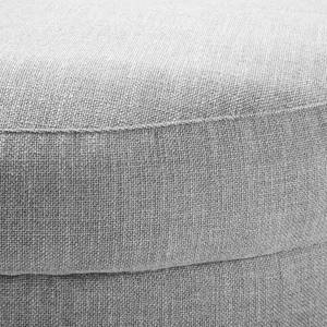 Canapé d’angle WILLOWS (3 places) Tissu Amila: Gris clair - Méridienne longue à gauche (vue de face)