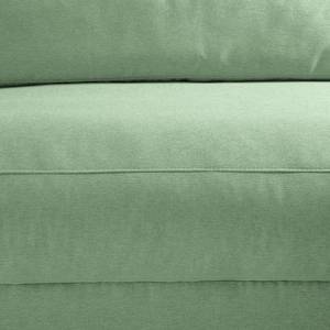 Canapé d’angle WILLOWS (3 places) Tissu - Tissu Anda II : Vert menthe - Méridienne longue à gauche (vue de face)
