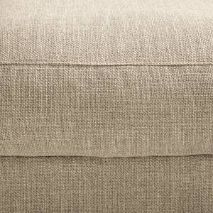 Ecksofa WILLOWS 2-Sitzer mit Longchair Webstoff Amila: Beige - Longchair davorstehend rechts