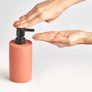 Distributeur de savon Trench Ciment - Orange / Noir