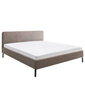 Gestoffeerd bed Nova Zwart - 186 x 92 x 210 cm