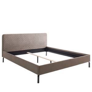 Gestoffeerd bed Nova Zwart - 186 x 92 x 210 cm