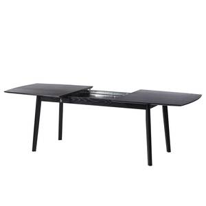 Table HANCK Plaqué bois - Chêne noir - Extensible