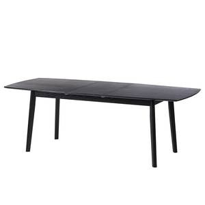 Table HANCK Plaqué bois - Chêne noir - Extensible