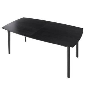 Table HANCK Plaqué bois - Chêne noir - Extensible