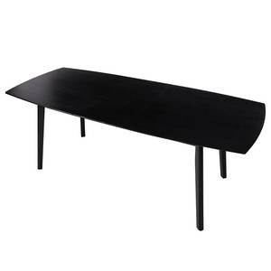 Table HANCK Plaqué bois - Chêne noir - Extensible