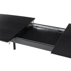 Table HANCK Plaqué bois - Chêne noir - Extensible