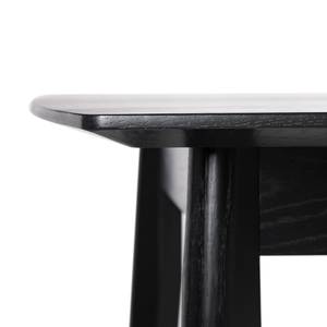 Eettafel HANCK fineer van echt hout - Eikenhout zwart - Uittrekbaar