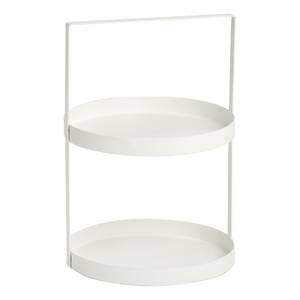 Plateau Durley II Acier inoxydable - Blanc