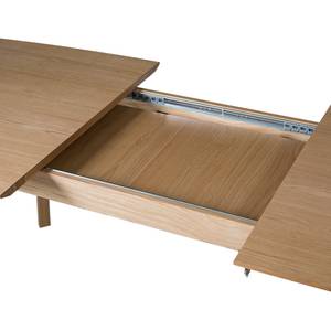 Table HANCK Plaqué bois - Chêne - Extensible