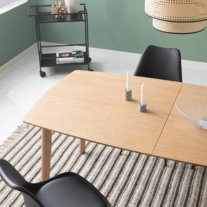 Table HANCK Plaqué bois - Chêne - Extensible