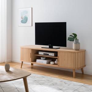 Tv-meubel HANCK deels massief eikenhout - Eik