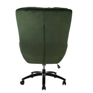 Fauteuil de bureau Bracon velours Velours/ Nylon - Vert foncé / Noir - Vert foncé