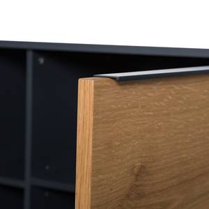 Highboard Barview fineer van echt hout - eikenhout/antracietkleurig