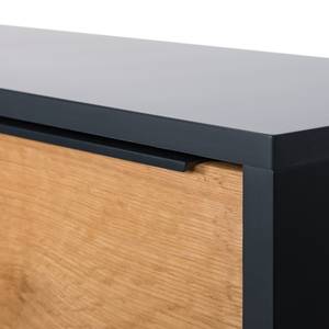 Credenza Barview Quercia impiallacciata - Quercia / Antracite