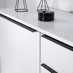 Buffet White Hall II Blanc mat / Noir