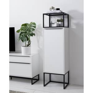 Armoire White Hall I Blanc mat / Noir