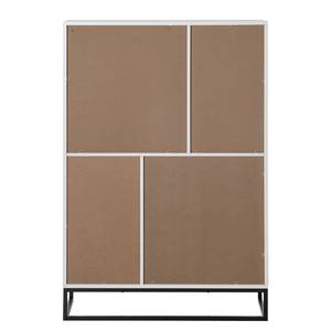 Highboard White Hall mat wit/zwart