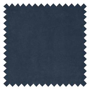 Canapé convertible Teresina Velours - Bleu marine - Largeur : 212 cm - Alignement à gauche