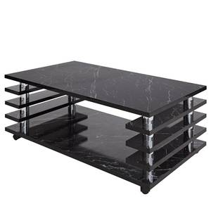 Table basse Bacova II Imitation marbre anthracite