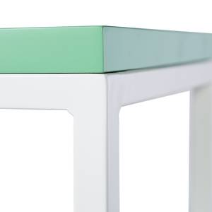 Bijzettafel Leyland turquoise/zilverkleurig