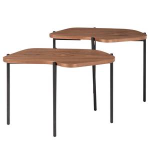 Bouts de canapé Morand (lot de 2) Placage en bois véritable - Placage noyer véritable