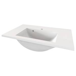 Meuble avec vasque Porta Blanc brillant - Largeur : 60 cm
