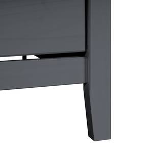 Commode Rivery III Pin massif - Anthracite