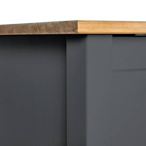 Commode Rivery III Pin massif - Anthracite