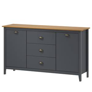 Dressoir Rivery III massief grenenhout - Antraciet