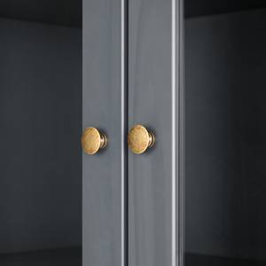 Vitrine Rivery II Pin massif - Anthracite