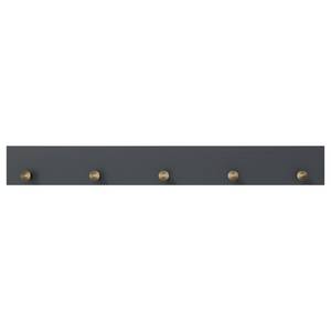 Porte-manteau mural Rivery I Pin massif - Anthracite