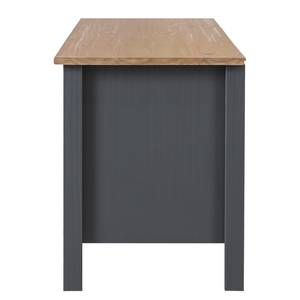 Meuble TV Rivery II Pin massif - Anthracite